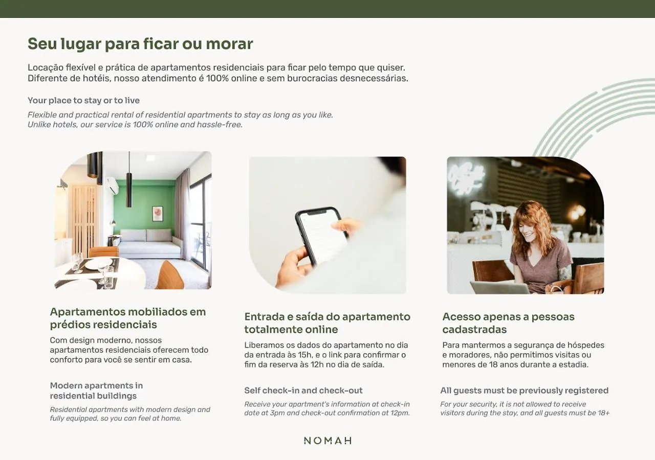 Nomah - Aptos por Temporada no Brás Apartamento São Paulo Brasil